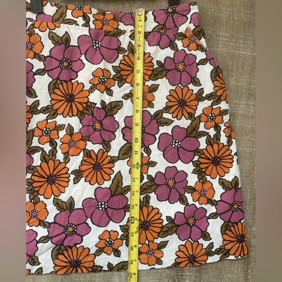 ModCloth x Princess Highway Floral High Waisted Mini Skirt Retro Flower Power - Picture 12 of 12
